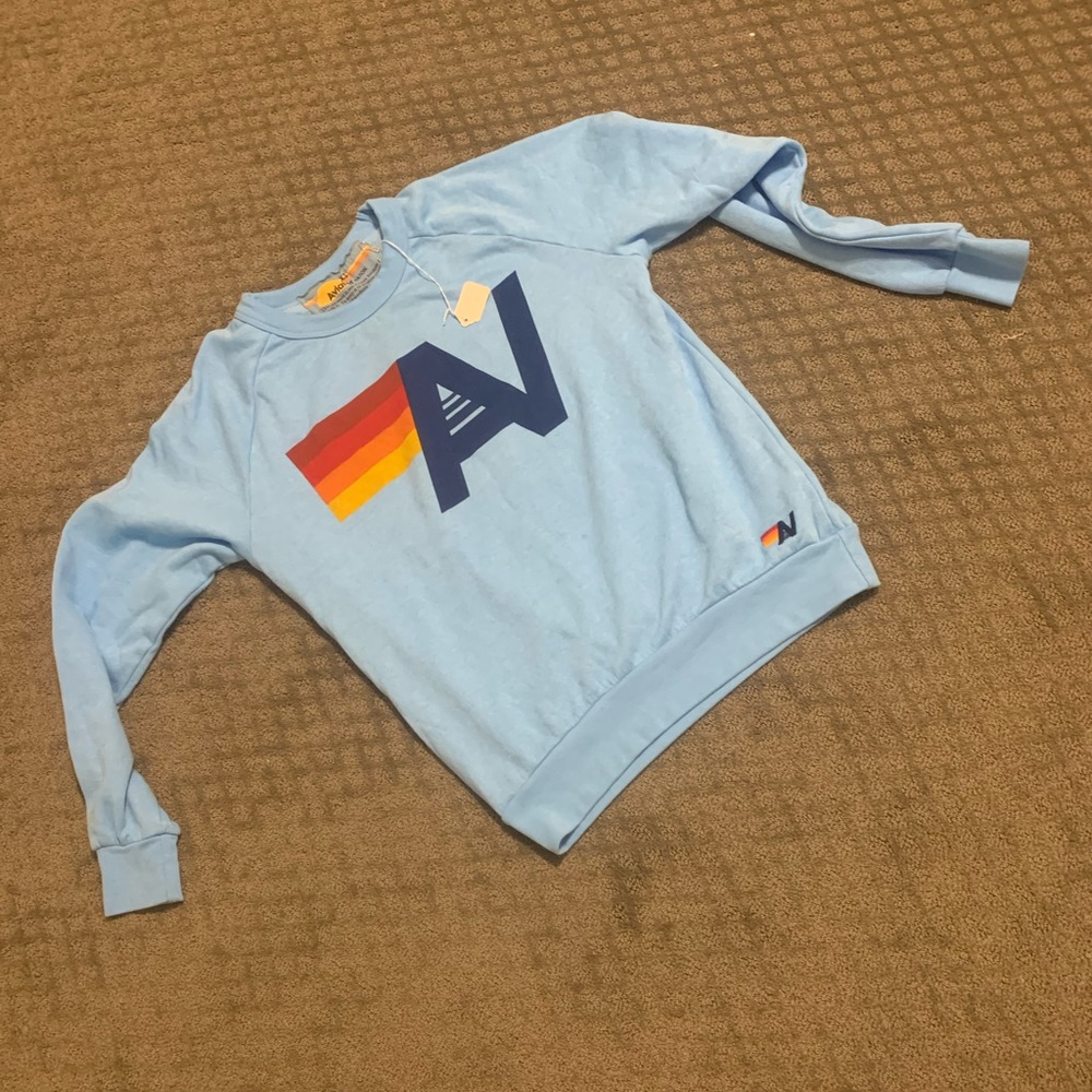 Aviator nation xs blue sweater